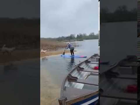A Woman Falls While Paddleboarding, and Her Husband Is Mostly Worried About Her Glasses