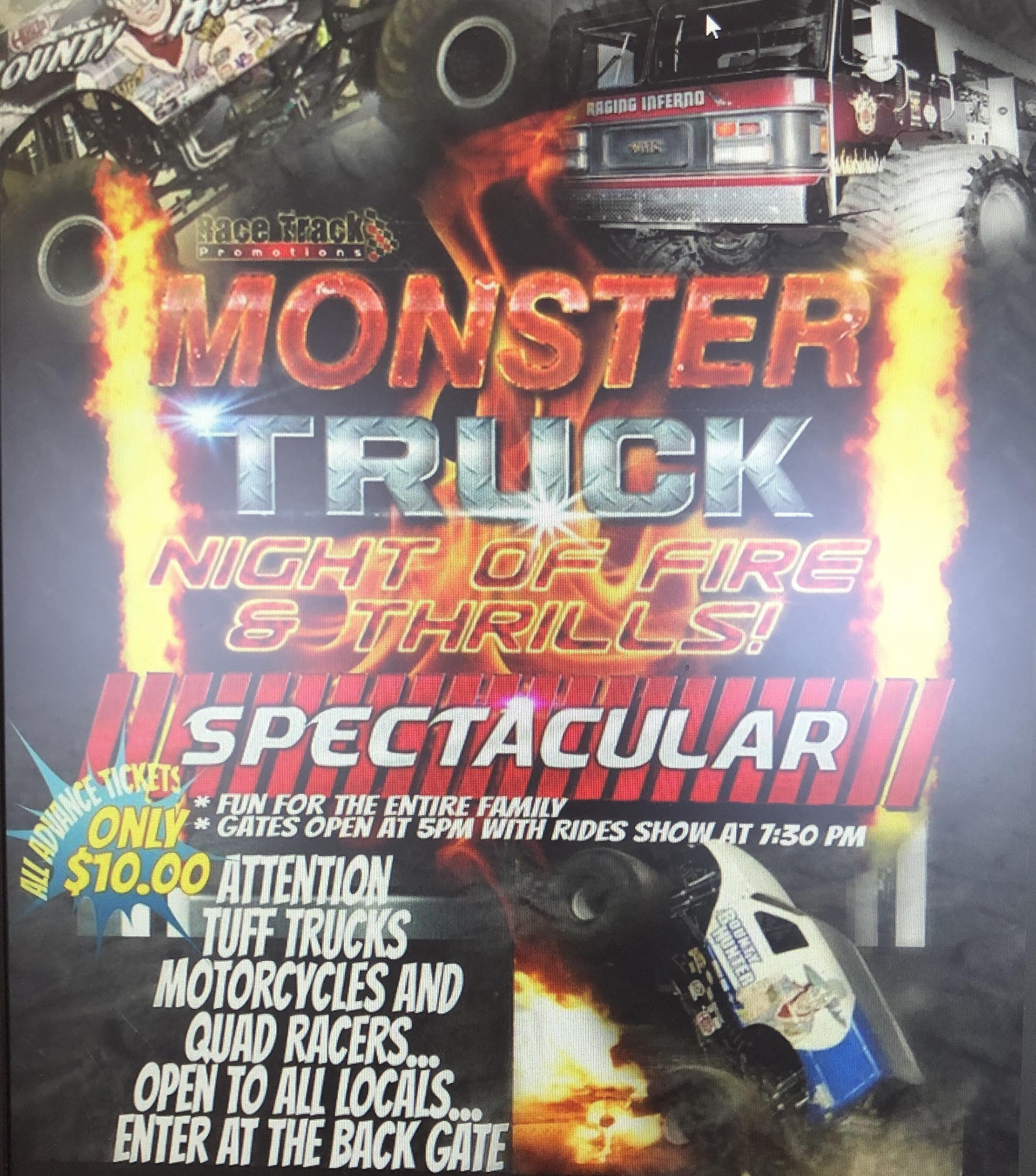 <h1 class="tribe-events-single-event-title">Monster Truck Night of Fire & Thrills</h1>