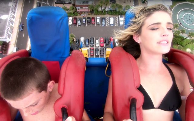 A Kid Complains About His Junk Getting Squeezed on the Slingshot Ride, but He’s Okay