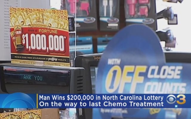 A Guy Heading to His Final Chemo Treatment Buys a Lottery Ticket and Wins $200,000