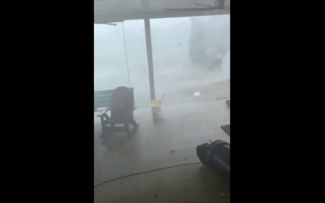 A Guy Narrates a Tornado Ripping Through His Yard