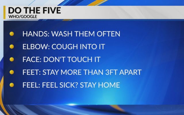 “Do the Five”: The Five Tips We All Need to Follow to Slow Down the Virus