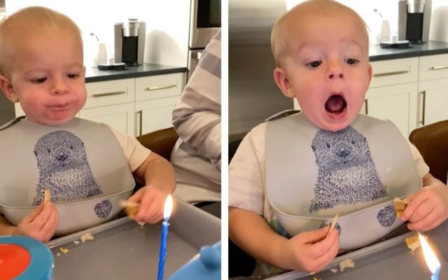 A Toddler’s Hilarious Attempts to Blow Out a Birthday Candle