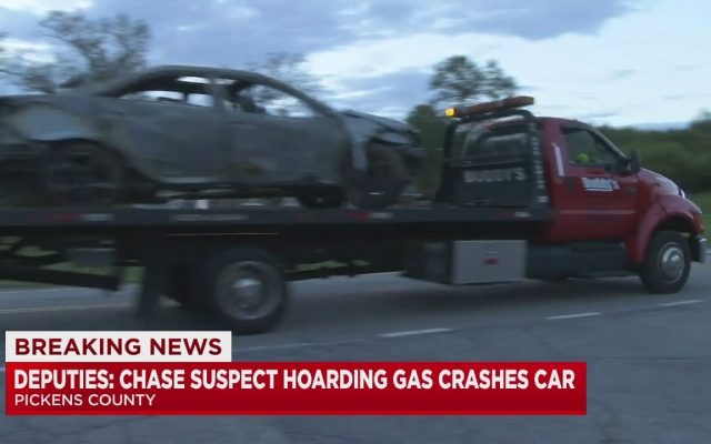 A Driver Hoards Gas, Gets in a High Speed Chase, and Catches Fire