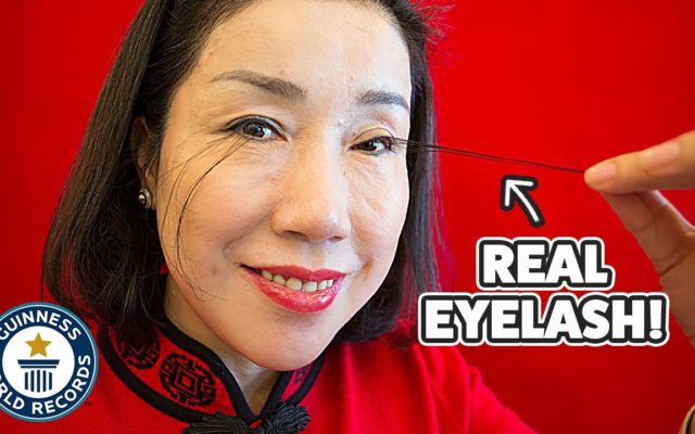 A Woman with Eight-Inch Eyelashes Broke Her Own World Record