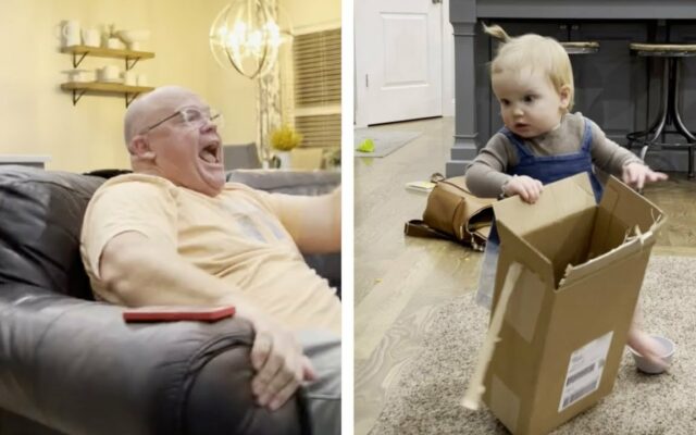 Grandpa’s Over-Enthusiastic Football Reaction Makes a Toddler Cry